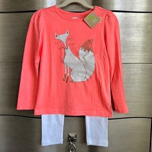 Crazy eight top and Gymboree leggings